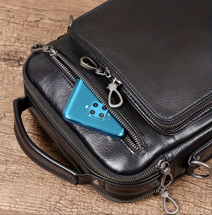 Мъжка луксозна кожена чанта Montreal* Премиум/Селективна -16% Промоция