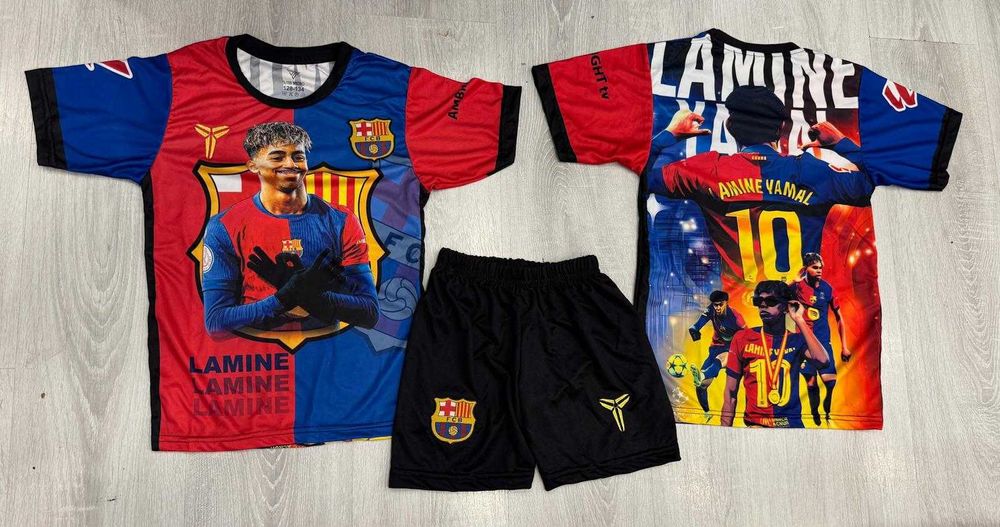 Детски Шарен Екип Ламин Ямал Фенски Барселона 10 Lamin Yamal