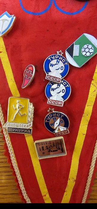 Вымпел Олимпиада СССР со значками