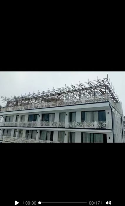 Контейнер профилларидан Навес ва Том курамиз.