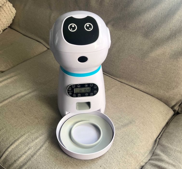 Aparat hranire automata pisici caini mici functional USB