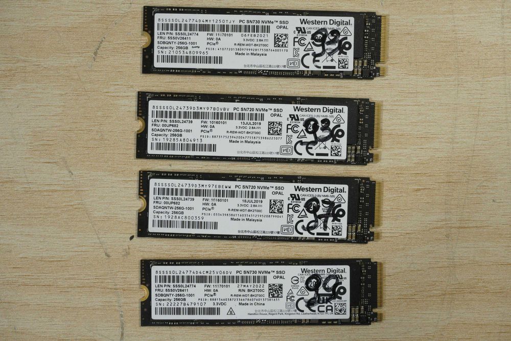 256GB Nvme SSD m.2 WD SN720 SN730 OEM - gen3 3150/2100mbs 250GB/ вкл. ДДС