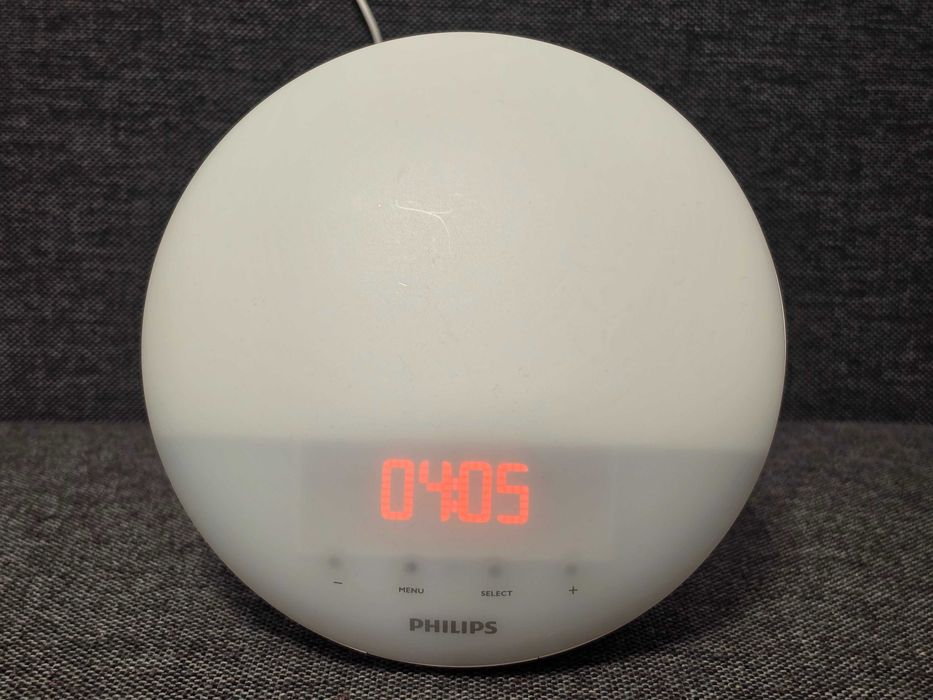Ceas cu alarma si lampa cu radio FM Philips SmartSleep Wake-up Light HF3519