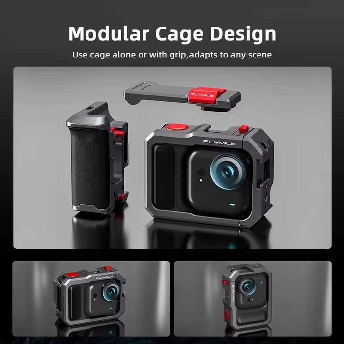 Carcasa metalica Flymile Insta360 GO UItra - kit stil aparat foto