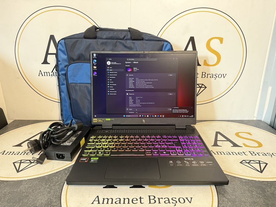 Laptop Acer Nitro 16 Ryzen 9 32Gb Ram 1Tb SSD RTX 8Gb
