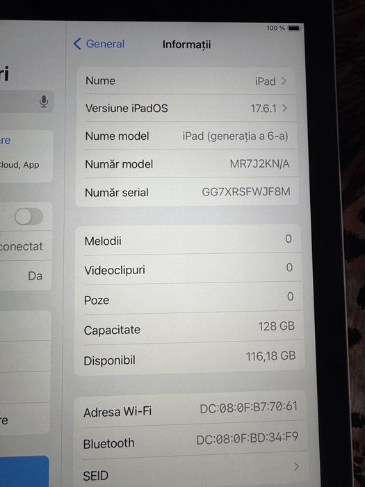 Apple iPad 6th Gen (A1893) 9.7" 128GB