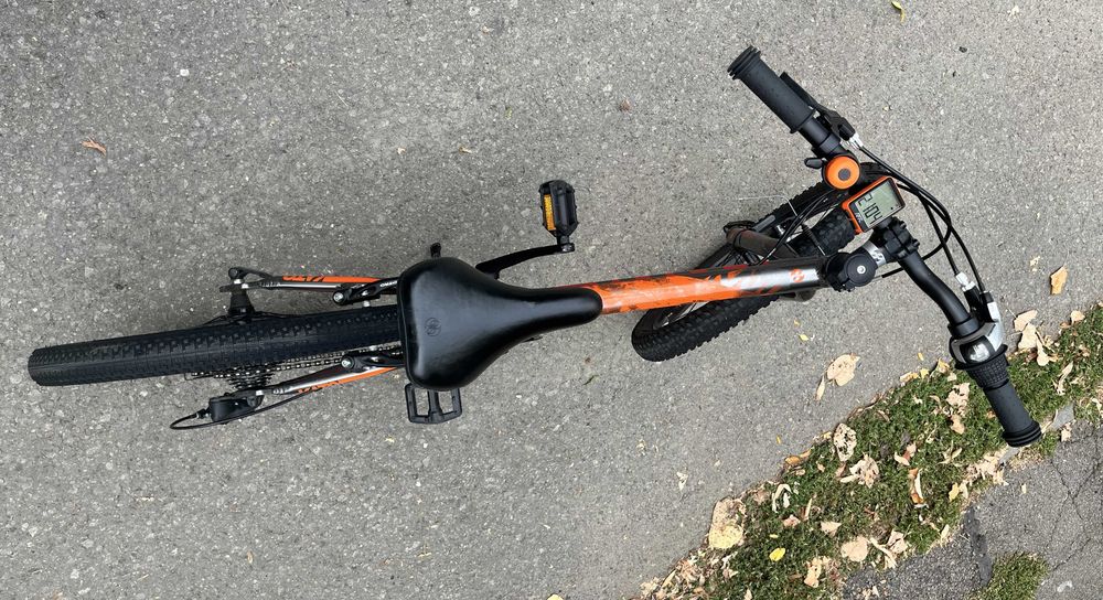 Bicicleta copii Ghost Kato 20" Essential silver/orange