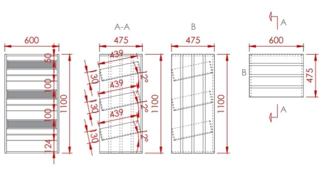Стелажи, витрини, рекламни модули