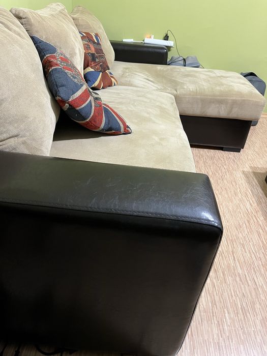 Ъглов диван, разтегателен