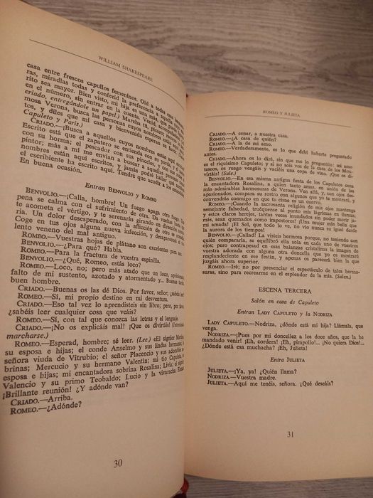 Shakespeare, opere in limba spaniolă
