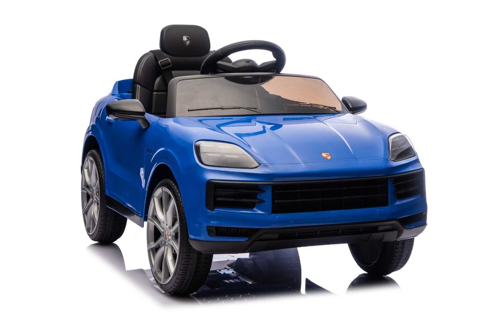 Masinuta electrica Porsche Cayenne 2x35W 12V scaun tapitat Blue