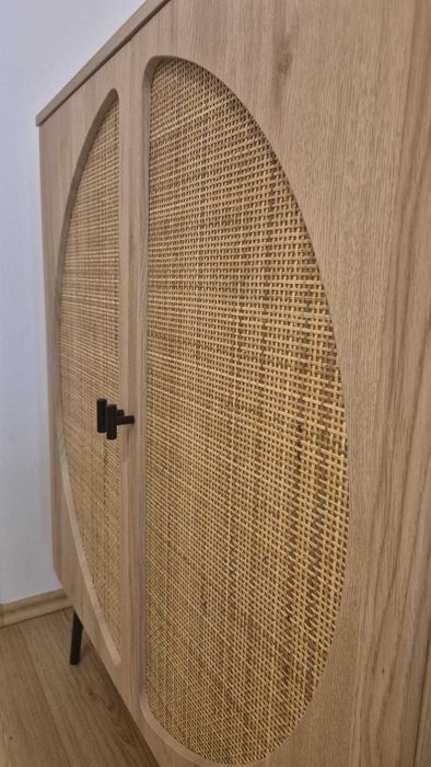 Comoda 2 usi cu fronturi ratan