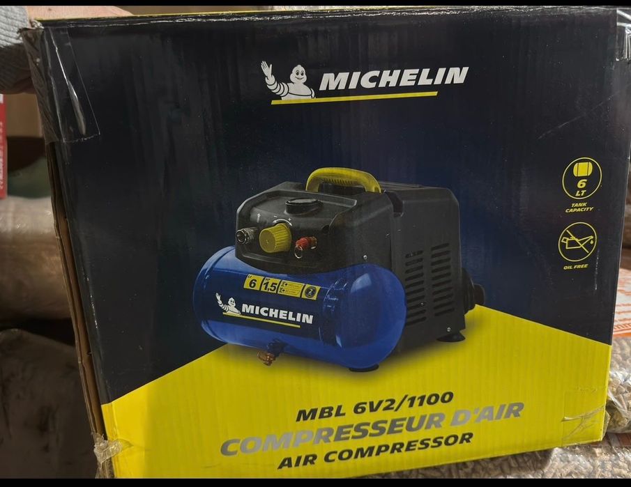 Компресор Мишелин 6л + маркуч
