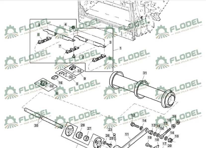 Lant lateral JOHN DEERE AZ44912 AZ63336 [DONGHUA]