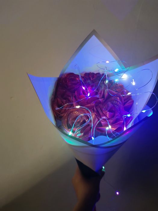 Букеты из ленты, бабочка