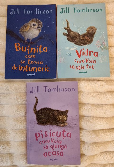 Cărți copii Jill Tomlinson bufnița, vidra, pisicuța
