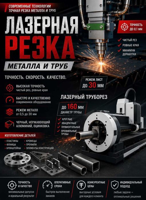 Услуги Трубореза и лазерной резки