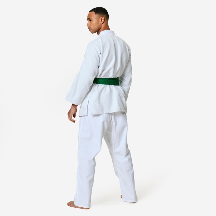 Kimono de judo ușor și rezistent Alb - produs resigilat Decathlon