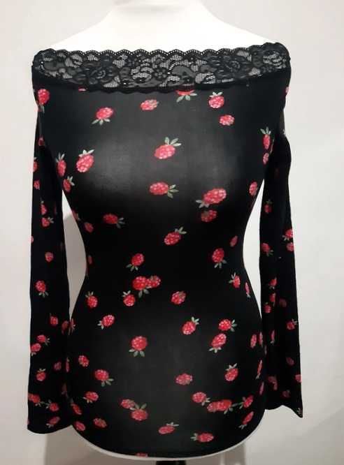 Bluză cu mânecă lungă Tezenis, marimea S, culoare negru