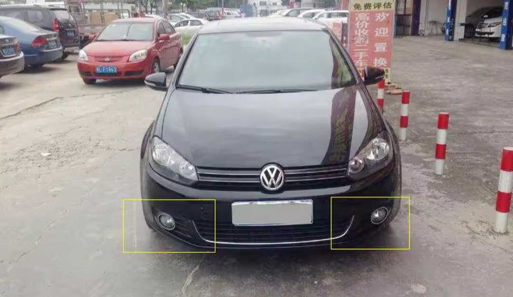 Решетки за халогените за предната броня за  VW GOLF 6 Голф фар мъгла