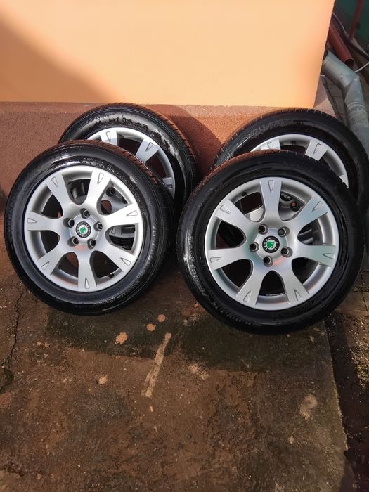 Jante octavia2 cu anvelope vara 4 bucati