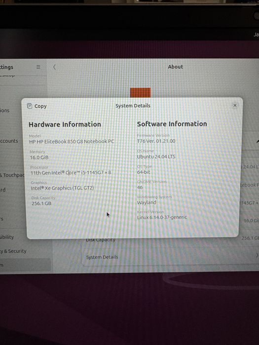 Laptop HP Elitebook 850 G8, I5