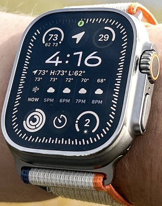 ULTRA 2 bateria 100%  viata. Apple Watch. NOU.Natural Titanium.Full box