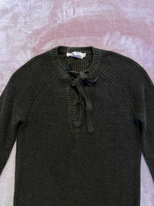 Pulover dama H&M kaki inchis, marime XS (potrivit si pentru S)