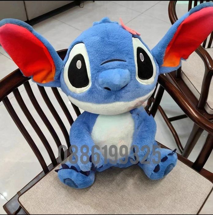Голям плюшен Стич, 50см Плюшена играчка Лило и Стич Lilo Stitch плюшен