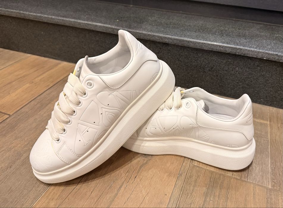 Кецове бели Alexander McQueen естествена кожа