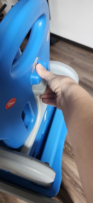 Scaun de masa multifunctional 2 in 1 Kidscare - Albastru/Gri