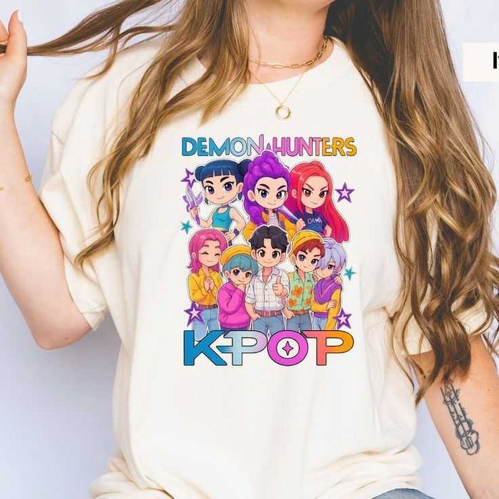 K pop DEMON Hunters детски тениски , блузи с дълъг ръкав