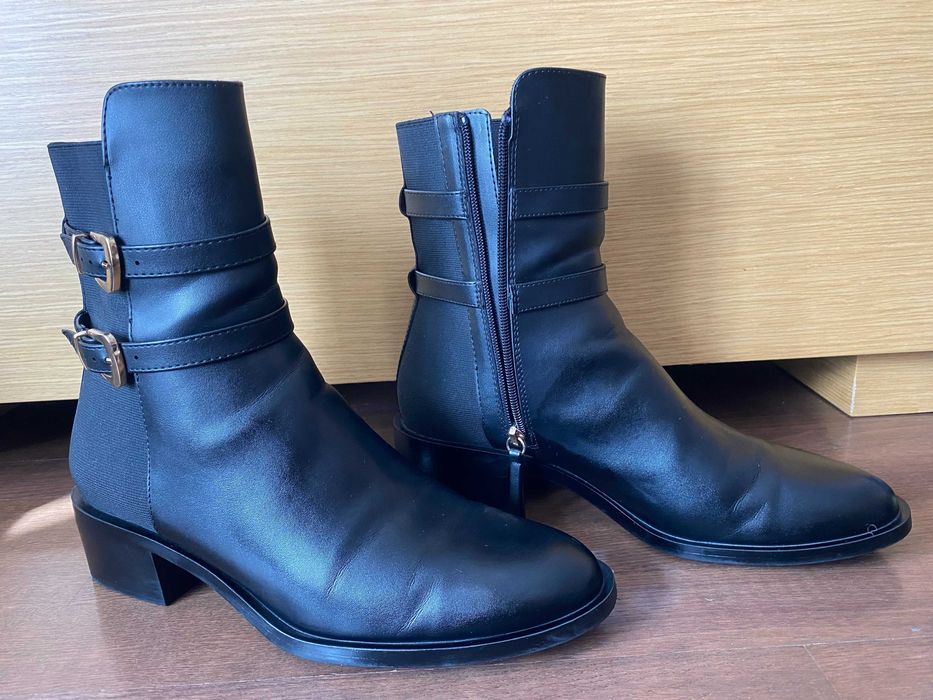 Боти "ZARA"-естествена кожа