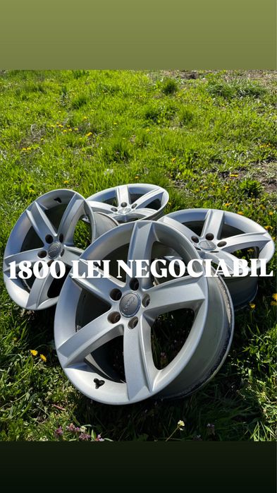 Roti / jante 5x112 R17 ET 28 concave 7.5J Audi VW cu 2 cauciucuri 235/45/17