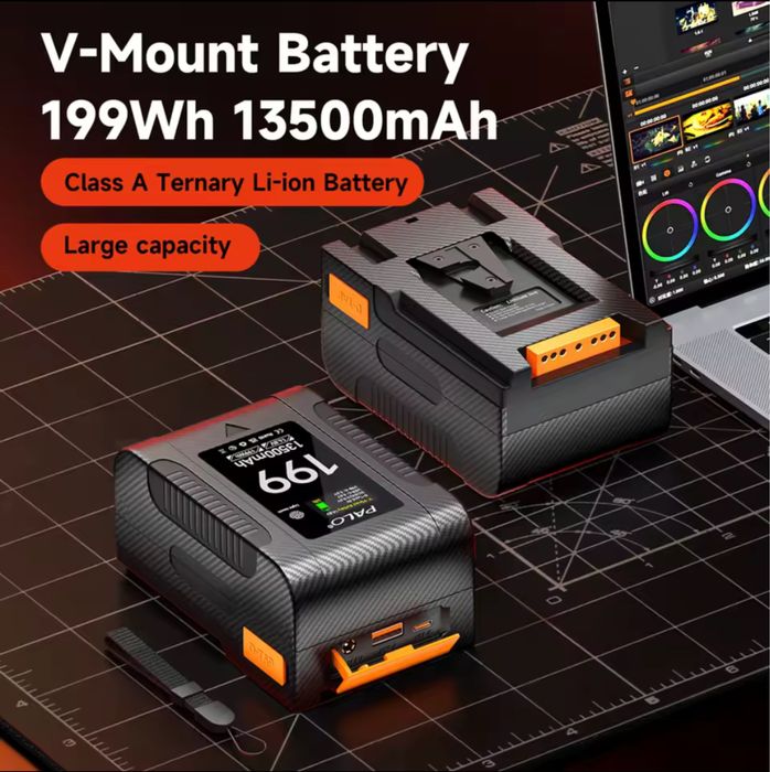 V-Mount батерия. BP-199 199WH. батерия за камера. осветление. фото. видео