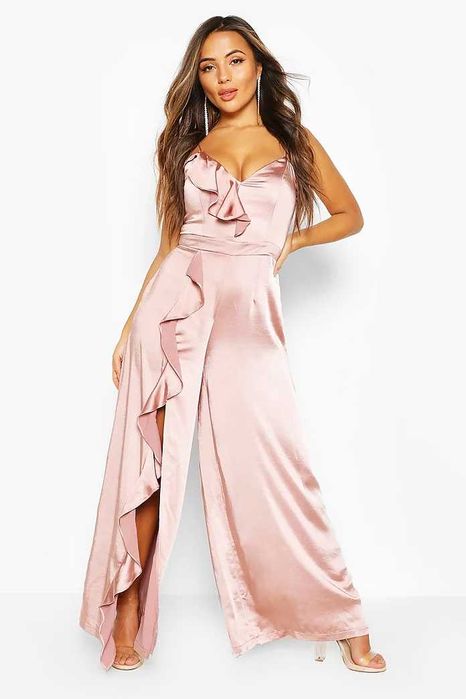 Сатенен гащеризон цвят пудра номер 38/М