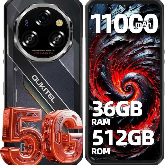 Oukitel WP62 5G 36GB RAM 512GB ROM с IP68 защита