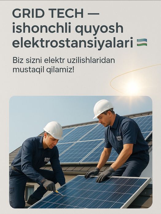 Quyosh panel padklyuch ustanofka