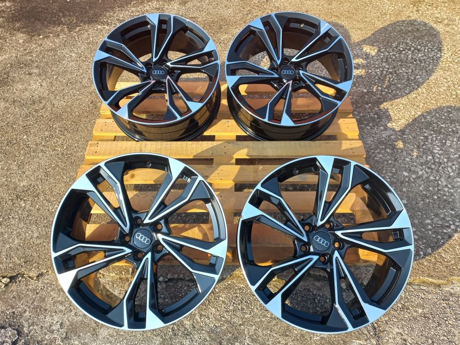 19 Audi RS25 8.5j et35 A4 A5 A6 A7 A8 Q3 Q5 Q7 Black Polish Чисто Нови