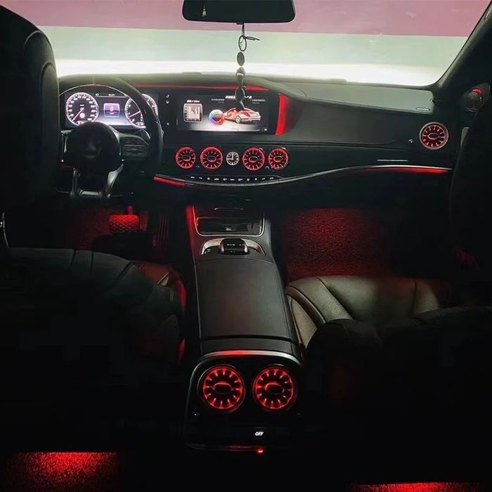 Guri grile ventilatie luminate ambientala Mercedes S Class W222 7 lci