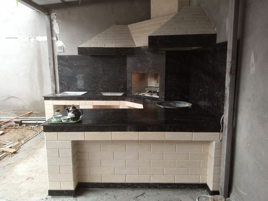 СТРОИМ. Летний кухни  Барбекю. Очаг