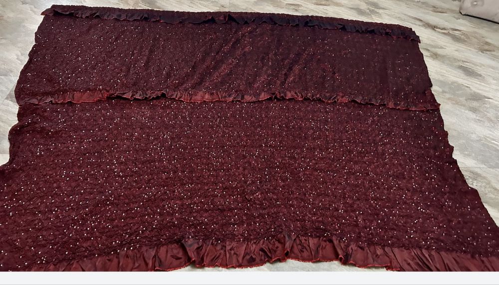 Draperii , culoare - potocaliu , mov , bordo , argintiu & negru