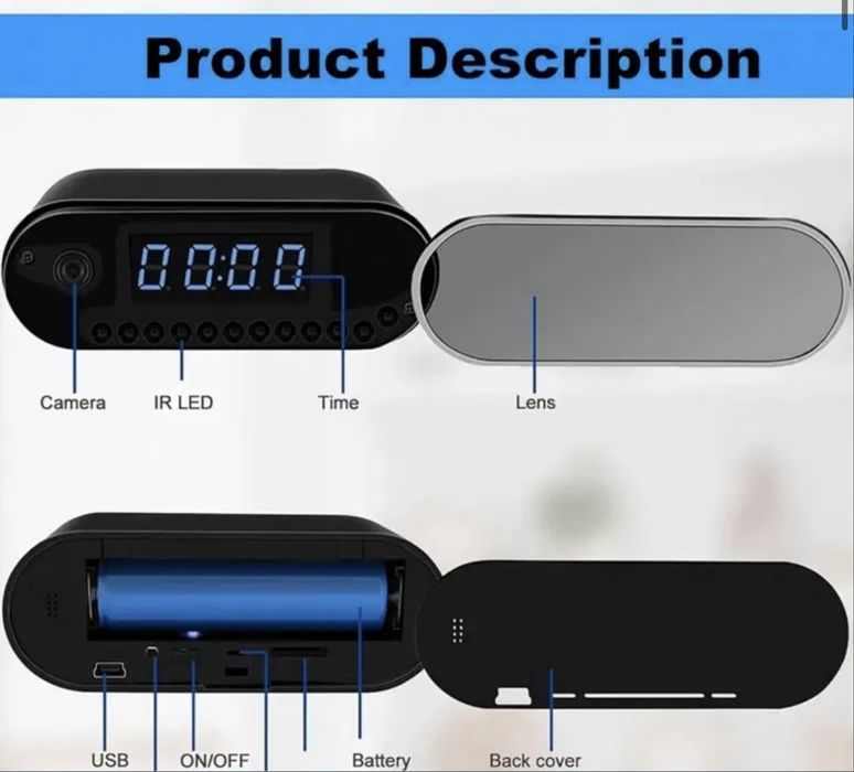 Mini camera video tip ceas Wi Fi noua