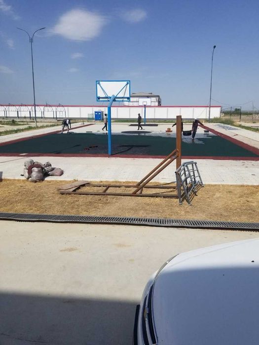 Резиновое покрытие для Баскетбольной площадки Rezina qoplama