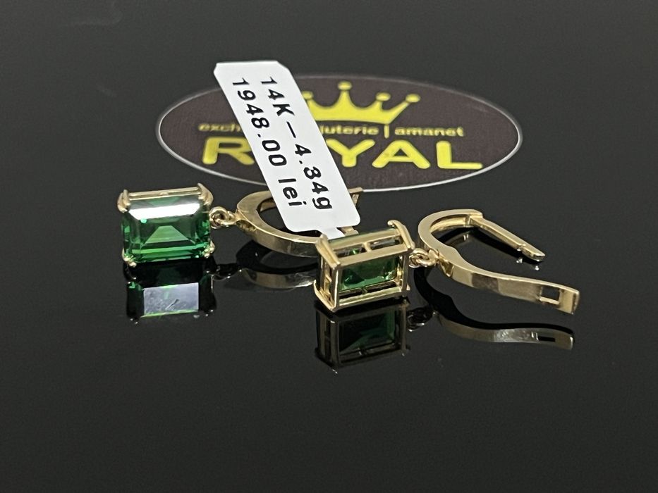 Bijuteria Royal CB : Cercei dama aur 14k 585  4,34 grame