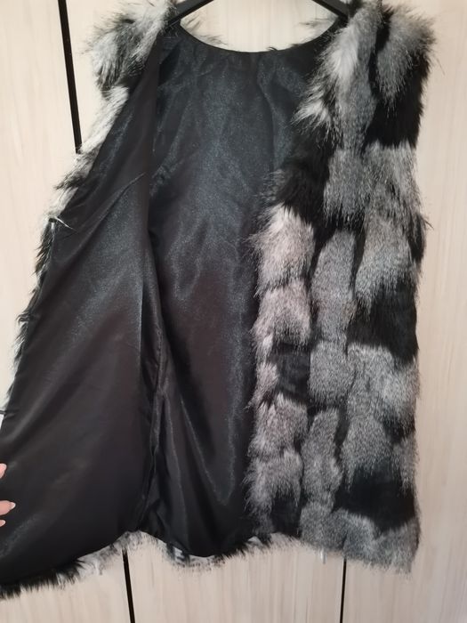 Дамски елек еко косъм