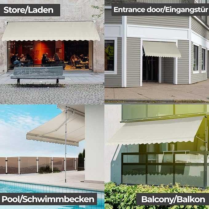 Тента Jago® със скоба - 350x80 см, регулируема по височина