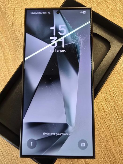 Samsung S24 Ultra 256GB, 12GB RAM, Titanium Black - Гаранция до 2027 година