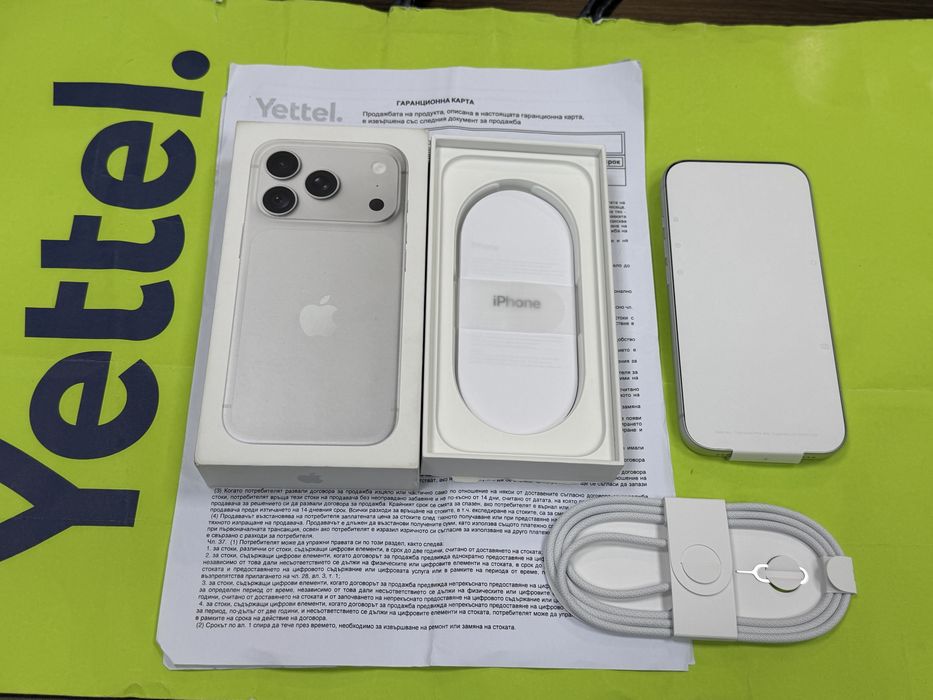 НЕАКТИВИРАН 2TB iPhone 18 Pro Yettel Гаранция до 2030 г. Silver