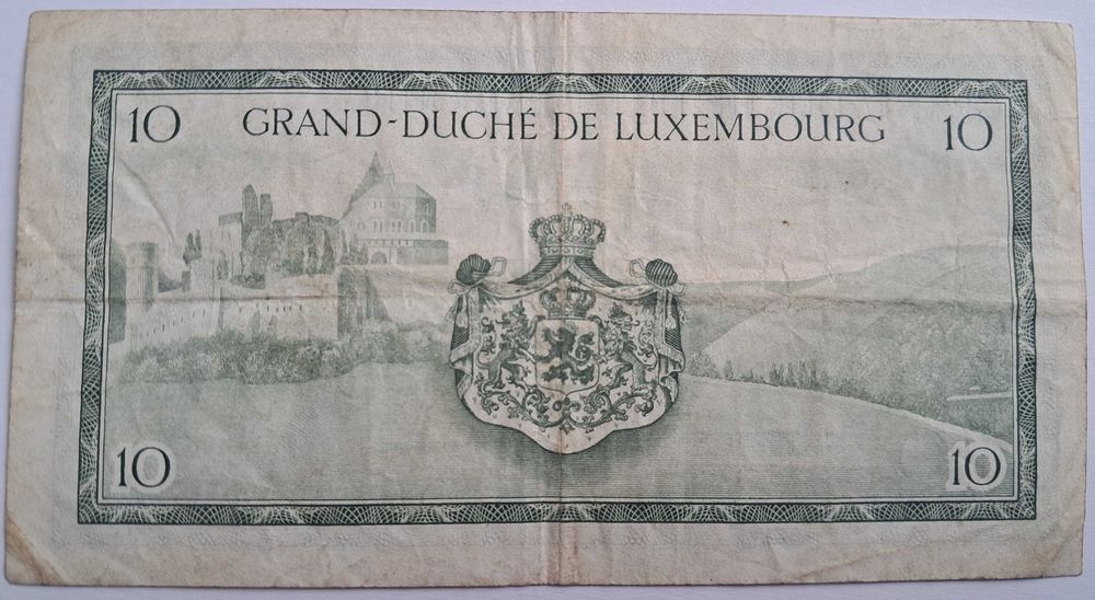 Luxemburg, 10 Francs 1954